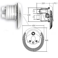 Противоток AquaViva WTB300T Kit (380V, LED, 60m3, 3kW, 4HP) вал AISI 316