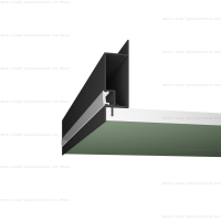 Базовый профиль для потолка Gips-B01 черный +ЭР1