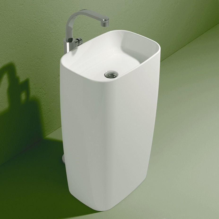 Раковина Flaminia Monoflag Freestanding Basin 54х38 схема 1