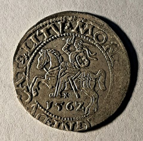 Полугрош 1/2 гроша 1562 Литва UNC Польша