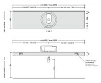 Столешница под раковину Flaminia Roll 46х80-250 F6RL44 схема 4