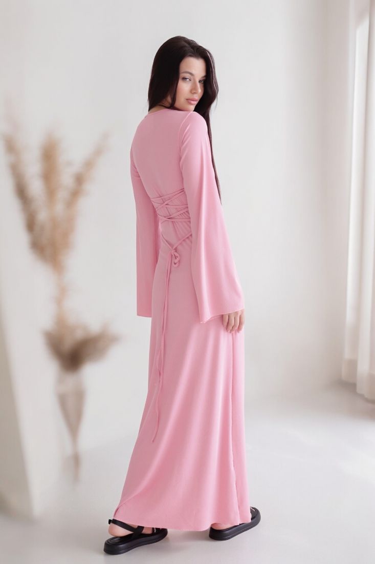 12391 Платье-макси розовое (остаток: 42, 46)