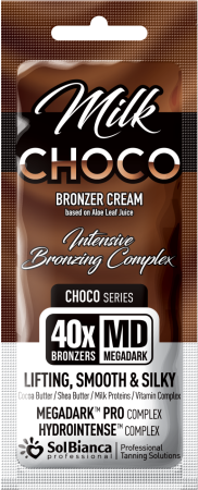 Крем-автозагар Choco Milk с маслами какао и семян дерева ши, 15 мл. SOLBIANCA