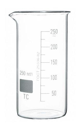 Стакан лабораторный высокий В-1-50, 50 мл, с носиком (ГОСТ 25336-82)