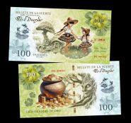 100 duendes de oro  — Peru, Cusco. Billete de la Suerte (счастливая банкнота). Hadas de la Salud Oz Msh