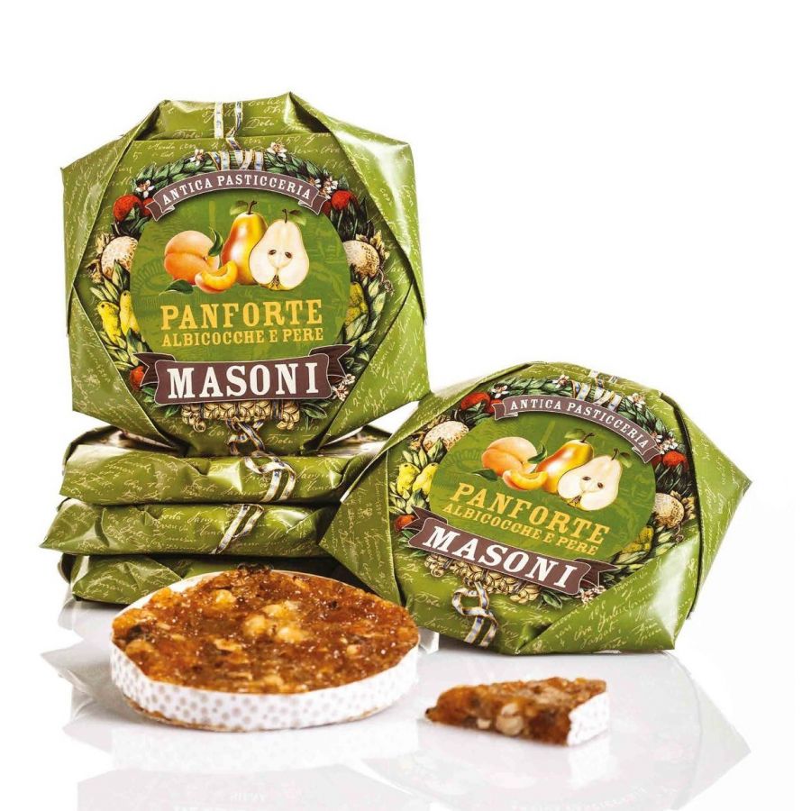 Панфорте Абрикос и Груша Masoni, 450 г; Panforte Albicocca e pera  450 g