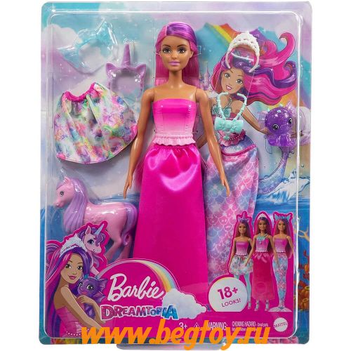 Набор игровой Barbie Dreamtopia HLC28 превращение