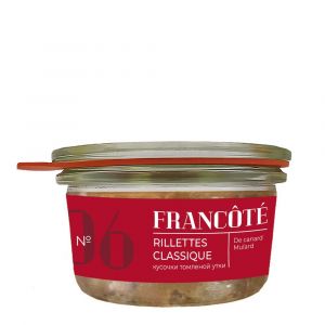 Утиный Риет классический Francote Rillettes de Canard Mulard classique 120 г Беларусь