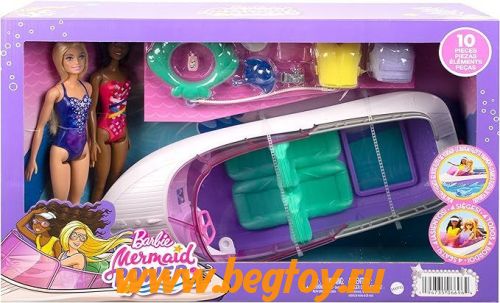 Набор игровой Barbie с лодкой HHG60