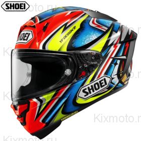 Шлем Shoei X-SPR Pro Daijiro, красно-желто-голубой