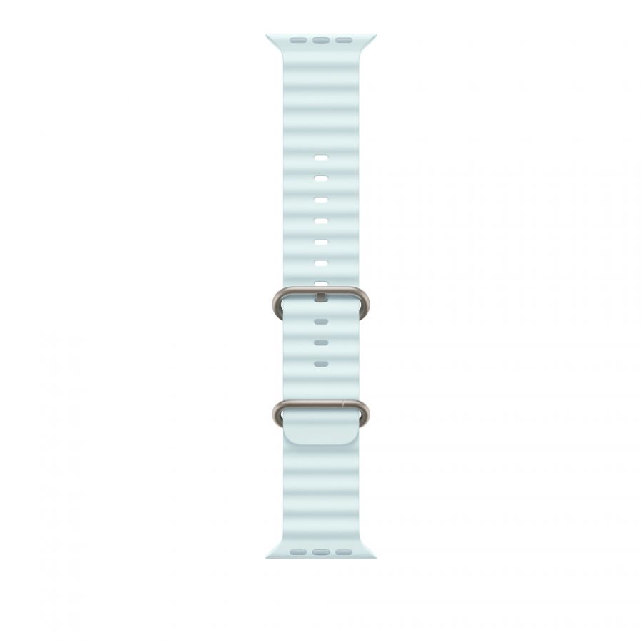 Ремешок Apple Watch Ulta 49mm Ice Blue Ocean Band - Natural Titanium Finish оригинал