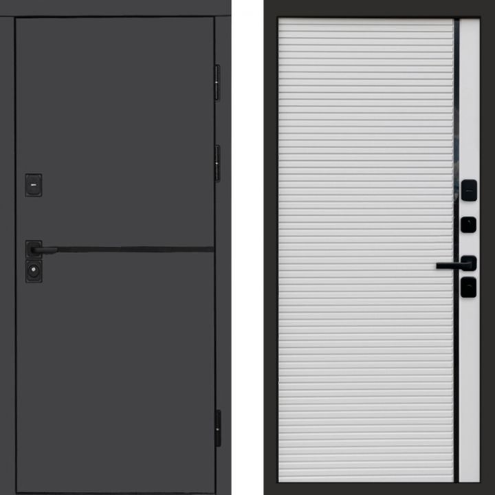 Входная дверь Termo-door Тренд Графит Porte white