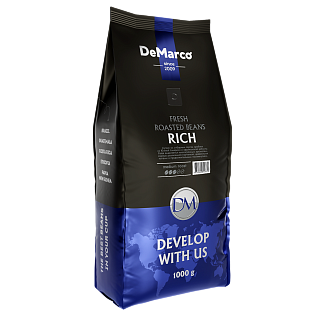 Кофе в зернах DeMarco Fresh Roast "Rich" 1000 г