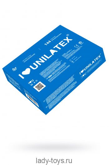 Презервативы Unilatex, natural plain, гладкие, классические, 19 см, 5,4 см, 144 шт.