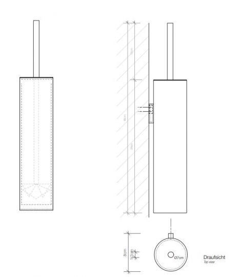 Ёршик для унитаза Decor Walther MK WBG 05213 схема 2