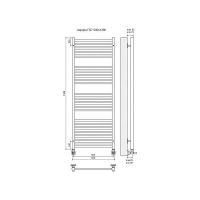 РАСПРОДАЖА Полотенцесушитель TERMINUS Аврора П27 632х1390 мм схема 4