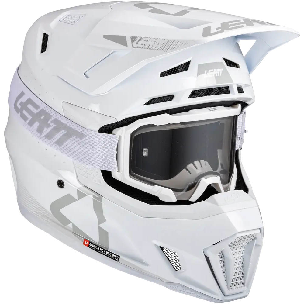 Leatt Kit Moto 7.5 V25 White (2025) шлем + очки Leatt Velocity 4.5