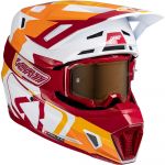 Leatt Kit Moto 7.5 V25 Ruby (2025) шлем + очки Leatt Velocity 4.5