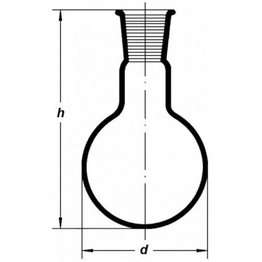 Колба круглодонная К-1-100, 100 мл, шлиф 19/26
