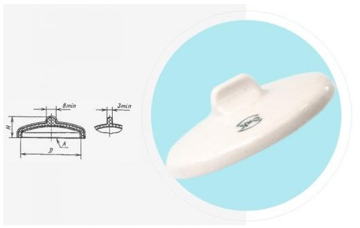 Крышка к тиглю № 1, 20/13 мм, фарфор