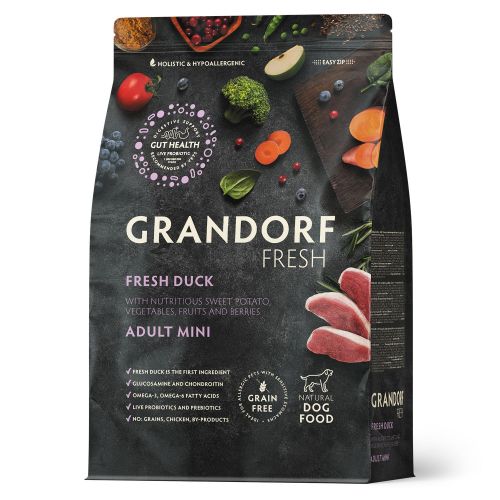 GRANDORF Fresh Dog Adult MINI Duck&Sweet Potato (Свежее мясо утки с бататом для собак мелких пород)